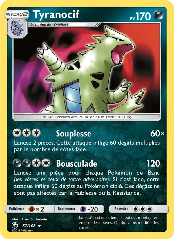 Tyranocif — Tempête Céleste 87 French Pokémon card