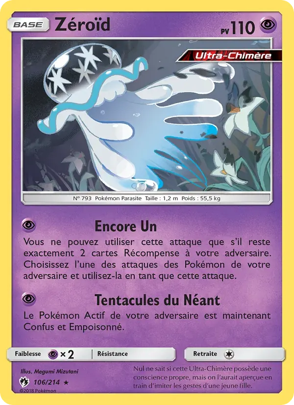 Zéroïd — Tonnerre Perdu 106 French Pokémon card
