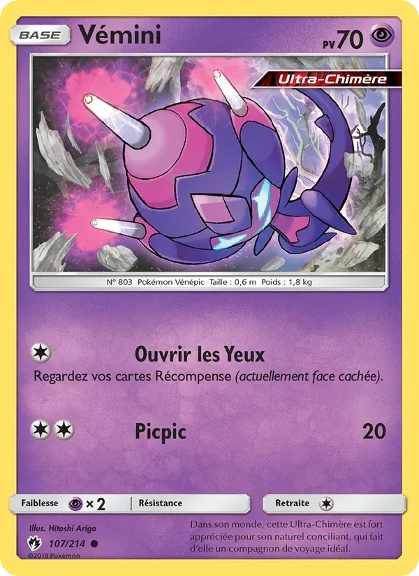 Vémini — Tonnerre Perdu 107 French Pokémon card