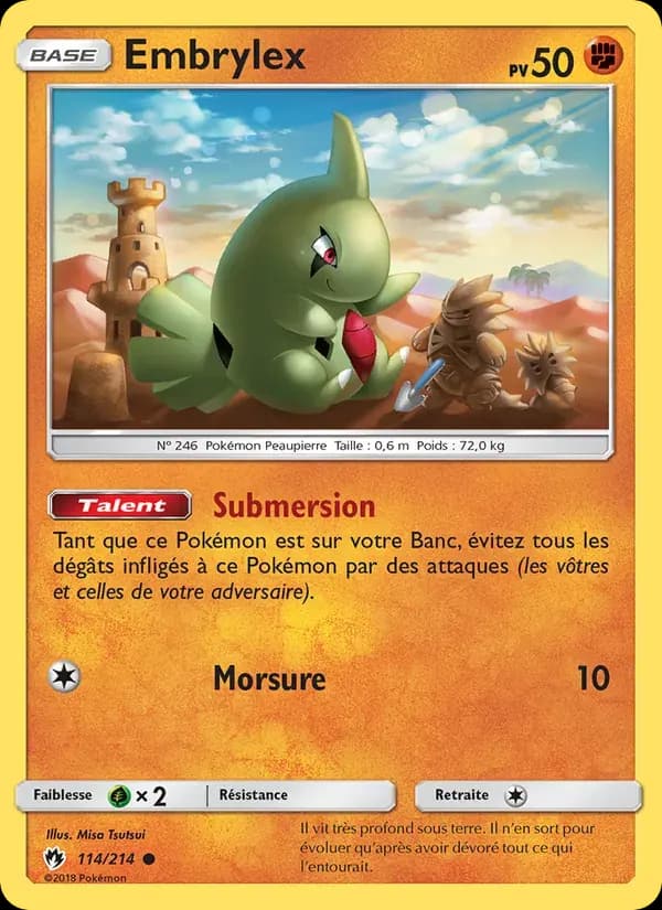 Embrylex — Tonnerre Perdu 114 French Pokémon card