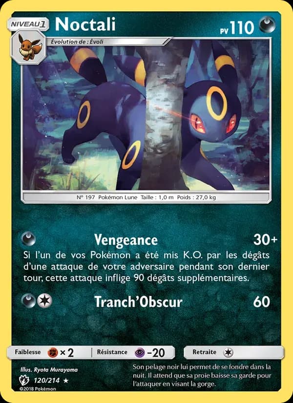 Noctali — Tonnerre Perdu 120 French Pokémon card