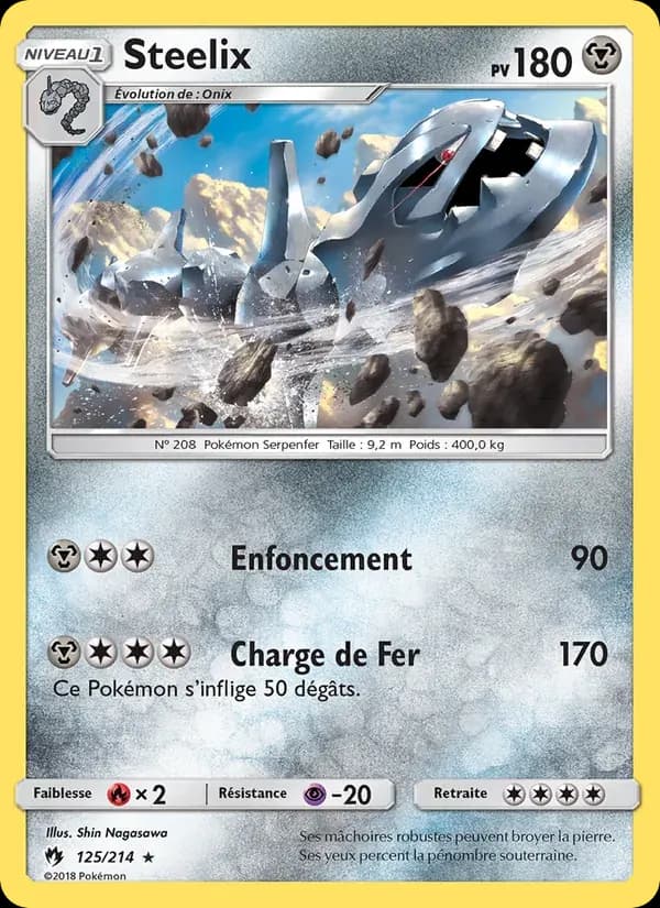 Steelix — Tonnerre Perdu 125 French Pokémon card