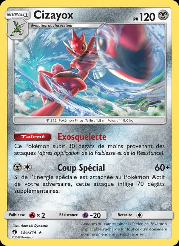 Cizayox — Tonnerre Perdu 126 French Pokémon card