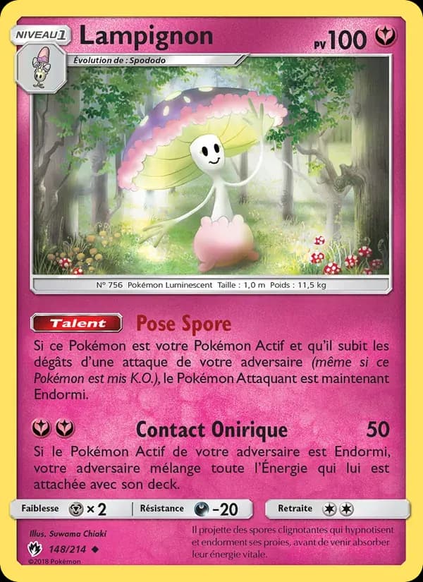 Lampignon — Tonnerre Perdu 148 French Pokémon card