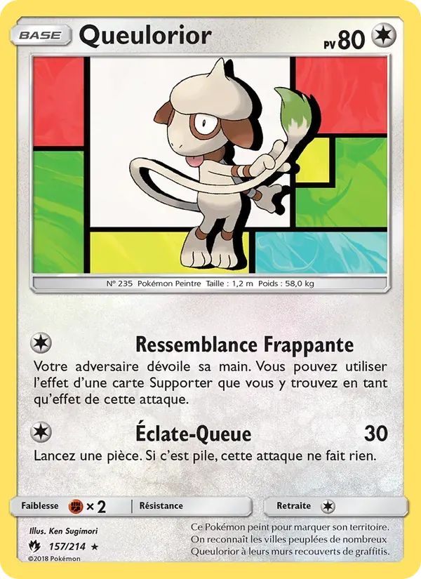 Queulorior — Tonnerre Perdu 157 French Pokémon card