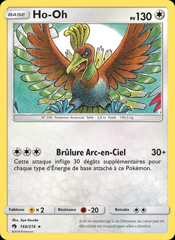 Ho-Oh — Tonnerre Perdu 160 French Pokémon card