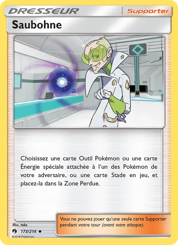 Saubohne — Tonnerre Perdu 173 French Pokémon card