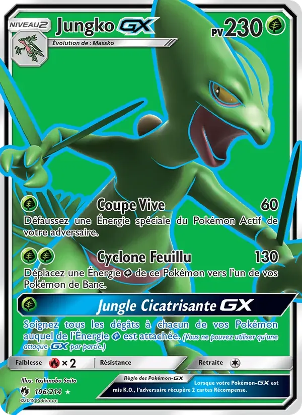 Jungko GX — Tonnerre Perdu 196 French Pokémon card