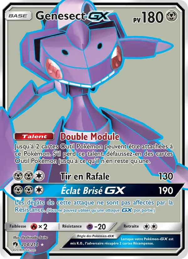 Genesect GX — Tonnerre Perdu 204 French Pokémon card