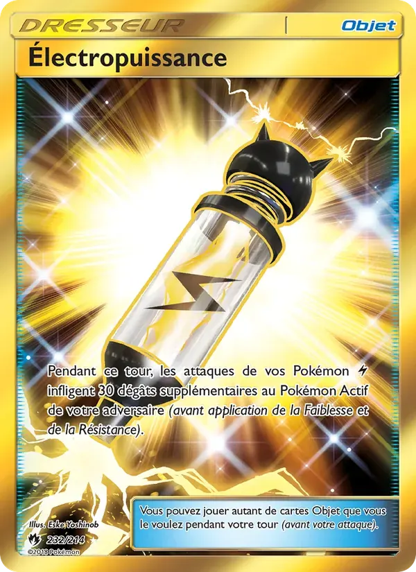 Électropuissance — Tonnerre Perdu 232 French Pokémon card