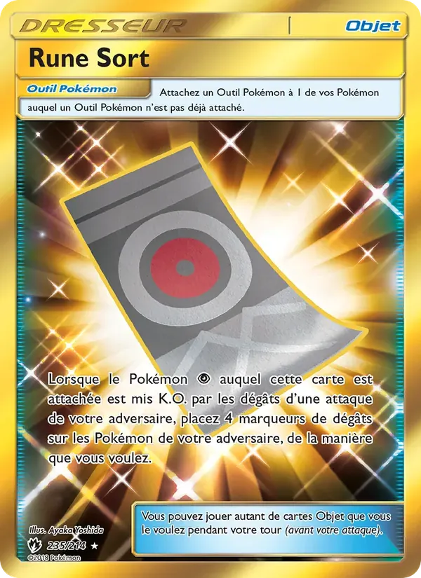 Rune Sort — Tonnerre Perdu 235 French Pokémon card