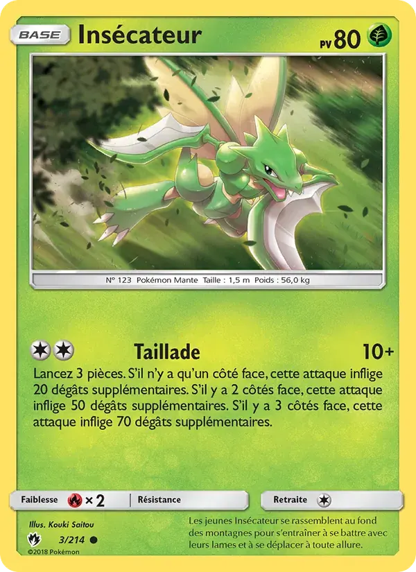 Insécateur — Tonnerre Perdu 3 French Pokémon card