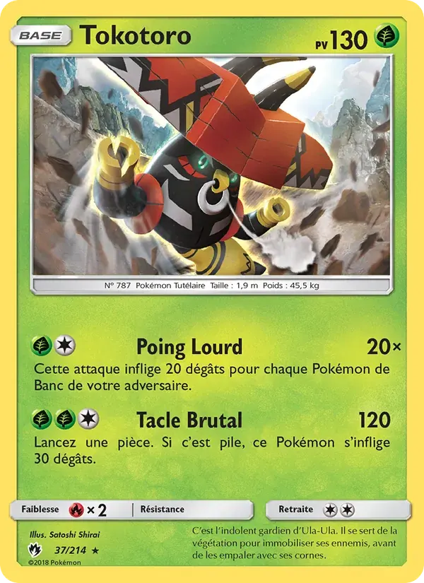 Tokotoro — Tonnerre Perdu 37 French Pokémon card