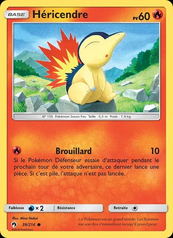 Héricendre — Tonnerre Perdu 39 French Pokémon card