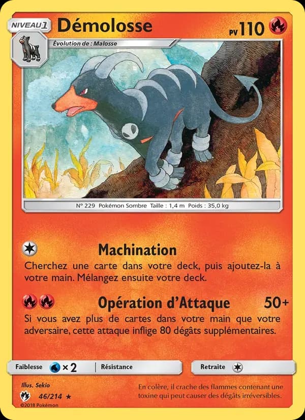 Démolosse — Tonnerre Perdu 46 French Pokémon card
