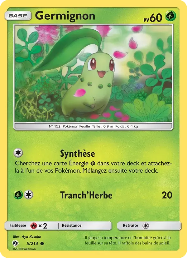 Germignon — Tonnerre Perdu 5 French Pokémon card