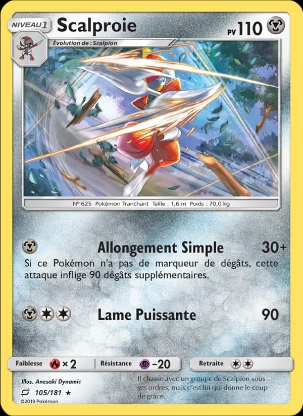 Scalproie — Duo de Choc 105 French Pokémon card