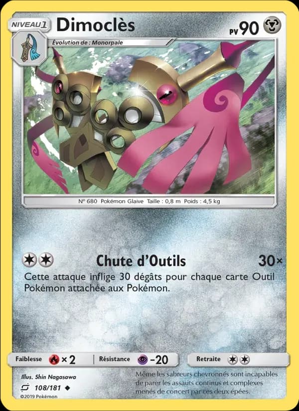 Dimoclès — Duo de Choc 108 French Pokémon card