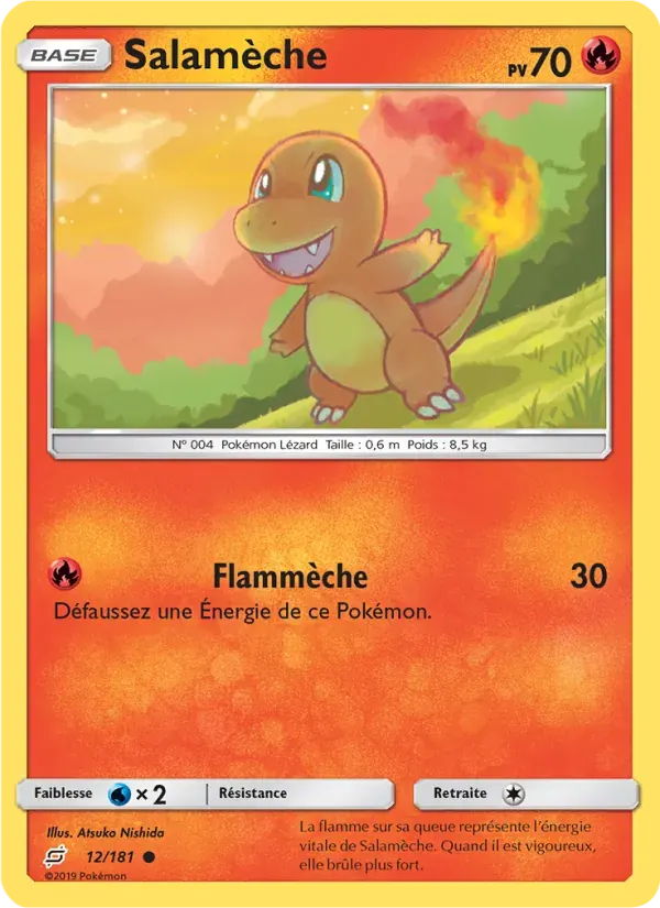 Salamèche — Duo de Choc 12 French Pokémon card