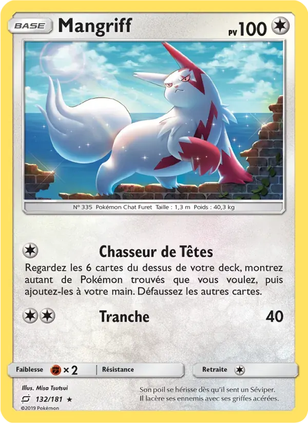 Mangriff — Duo de Choc 132 French Pokémon card
