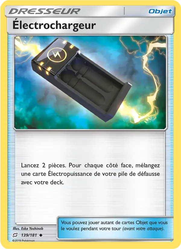 Électrochargeur — Duo de Choc 139 French Pokémon card