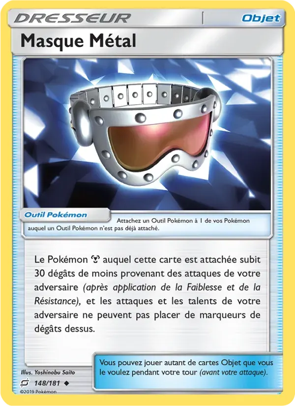 Masque Métal — Duo de Choc 148 French Pokémon card