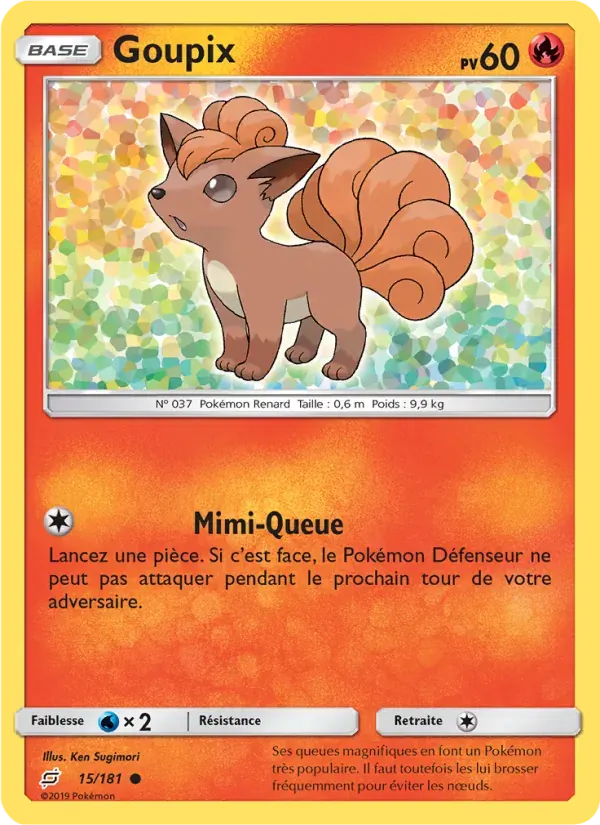 Goupix — Duo de Choc 15 French Pokémon card