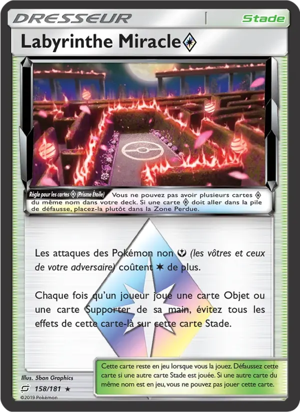 Labyrinthe Miracle ◇ — Duo de Choc 158 French Pokémon card