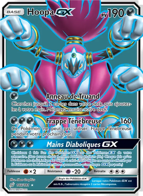 Hoopa GX — Duo de Choc 166 French Pokémon card