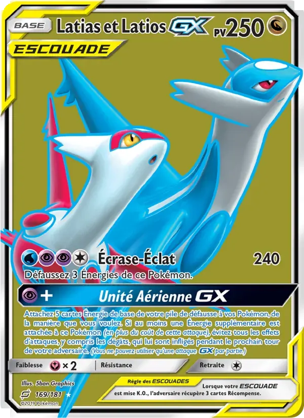 Latias et Latios GX — Duo de Choc 169 French Pokémon card