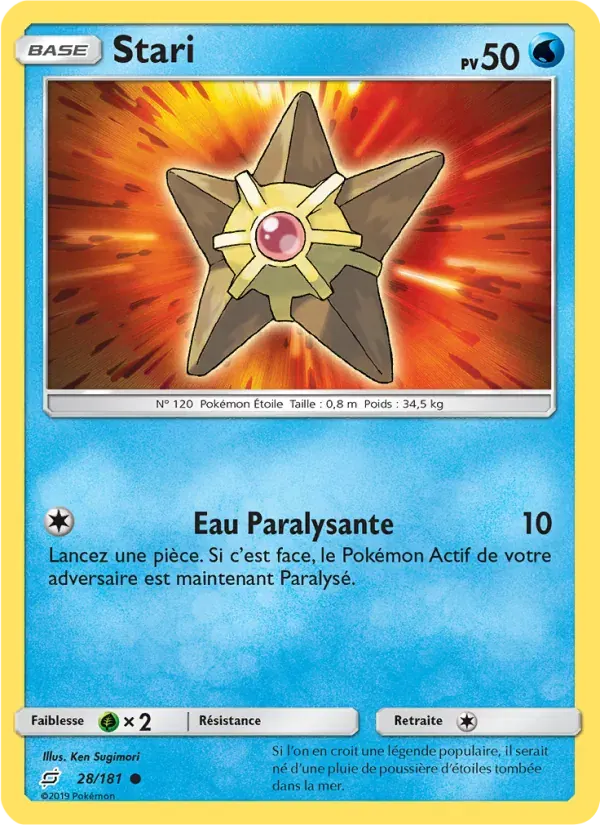 Stari — Duo de Choc 28 French Pokémon card