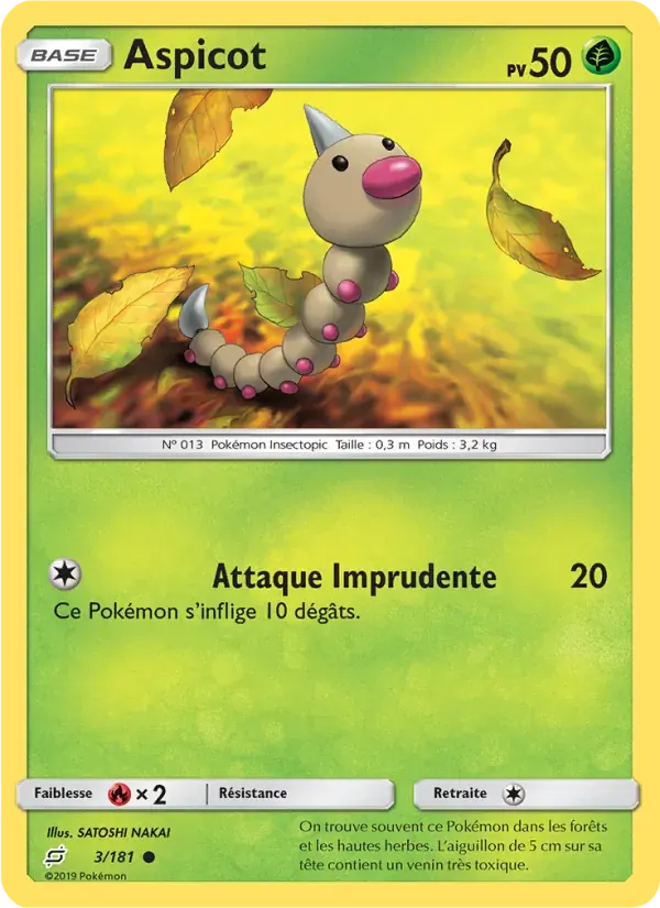 Aspicot — Duo de Choc 3 French Pokémon card