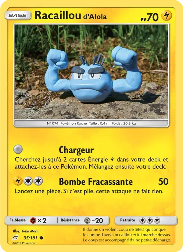 Racaillou d’Alola — Duo de Choc 35 French Pokémon card