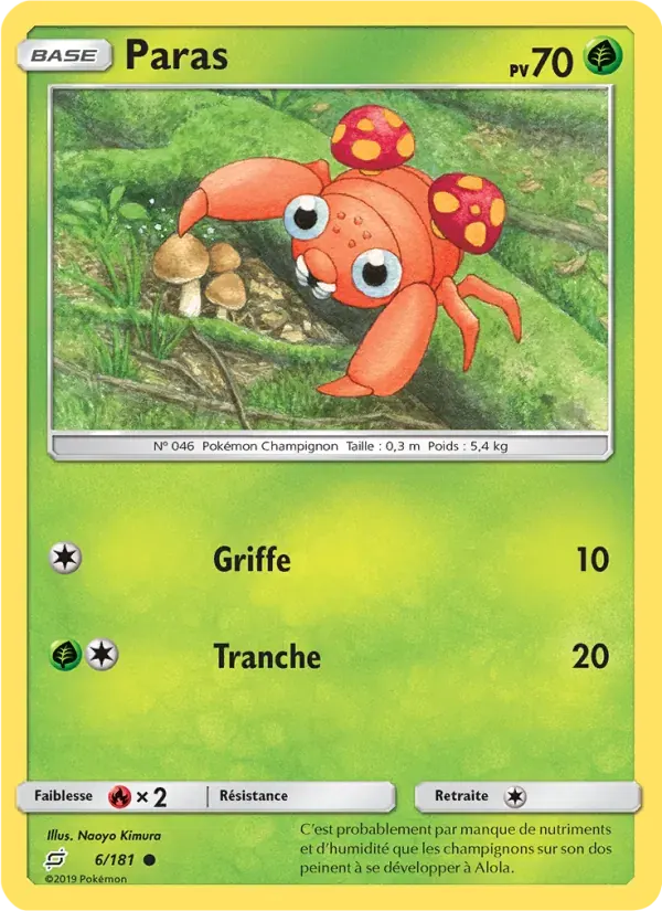 Paras — Duo de Choc 6 French Pokémon card