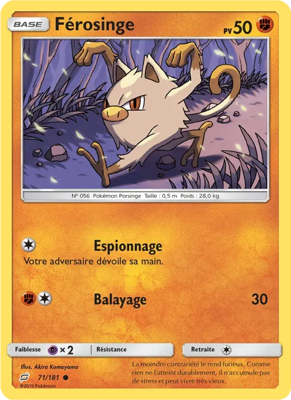 Férosinge — Duo de Choc 71 French Pokémon card