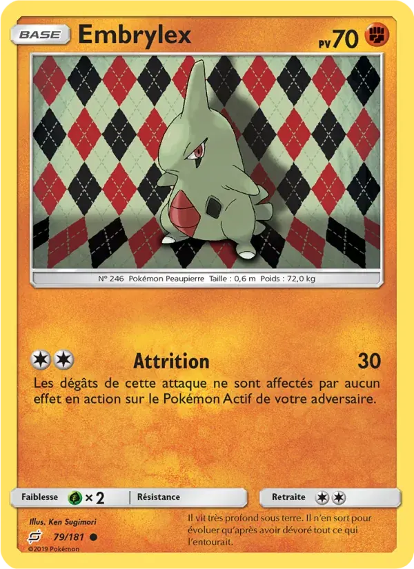 Embrylex — Duo de Choc 79 French Pokémon card
