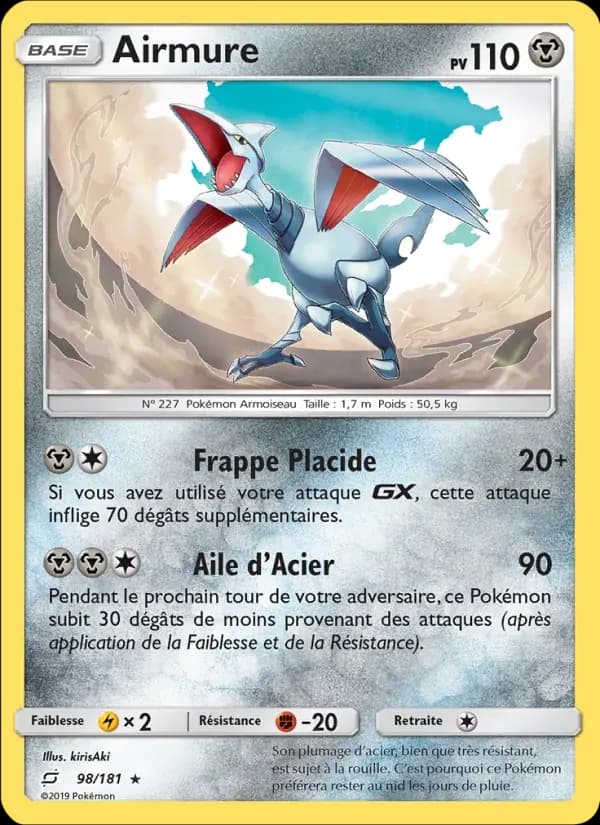 Airmure — Duo de Choc 98 French Pokémon card