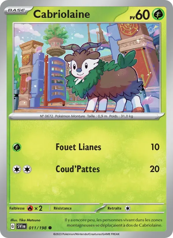 Cabriolaine — Écarlate et Violet 11 French Pokémon card