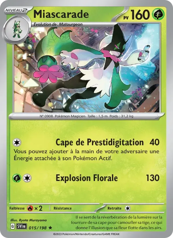 Miascarade — Écarlate et Violet 15 French Pokémon card