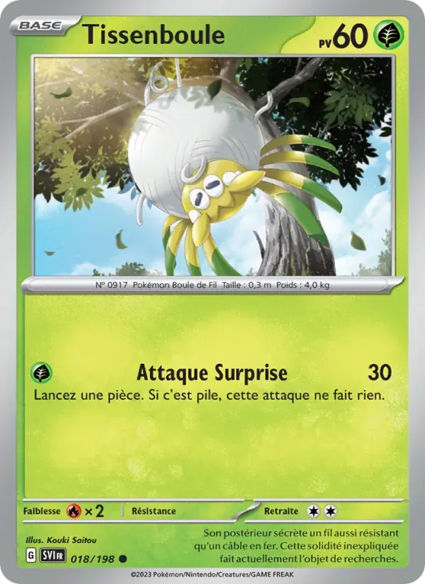 Tissenboule — Écarlate et Violet 18 French Pokémon card