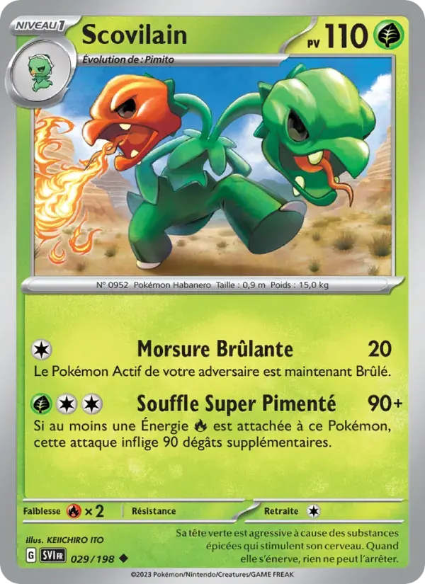 Scovilain — Écarlate et Violet 29 French Pokémon card