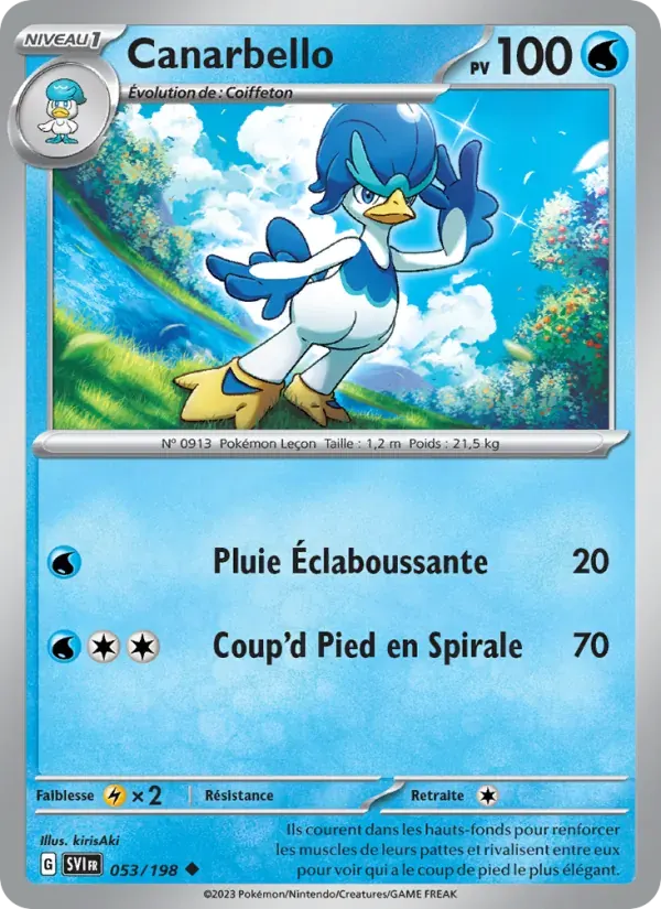 Canarbello — Écarlate et Violet 53 French Pokémon card