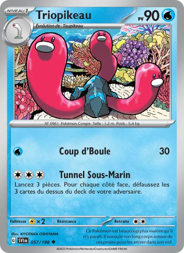 Triopikeau — Écarlate et Violet 57 French Pokémon card