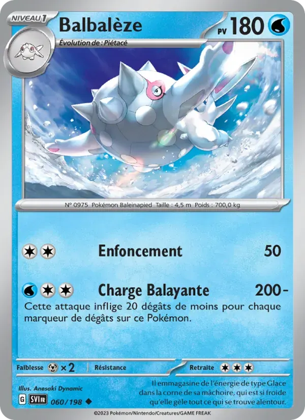 Balbalèze — Écarlate et Violet 60 French Pokémon card