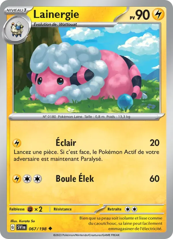 Lainergie — Écarlate et Violet 67 French Pokémon card