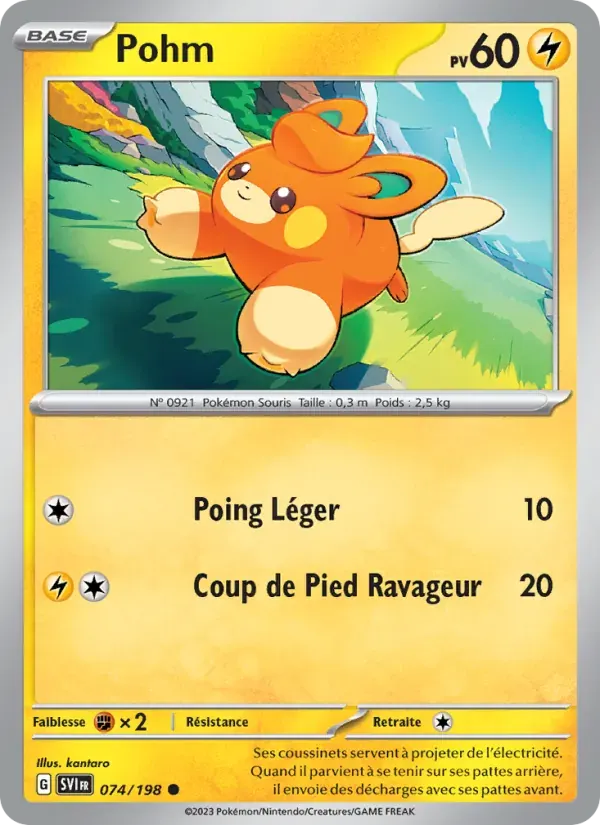 Pohm — Écarlate et Violet 74 French Pokémon card