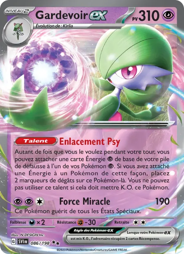 Gardevoir-ex — Écarlate et Violet 86 French Pokémon card