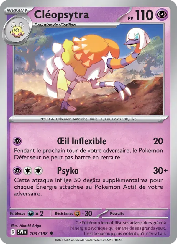 Cléopsytra — Écarlate et Violet 103 French Pokémon card