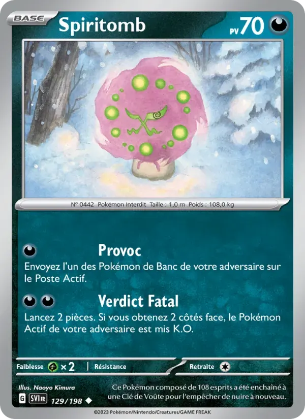 Spiritomb — Écarlate et Violet 129 French Pokémon card