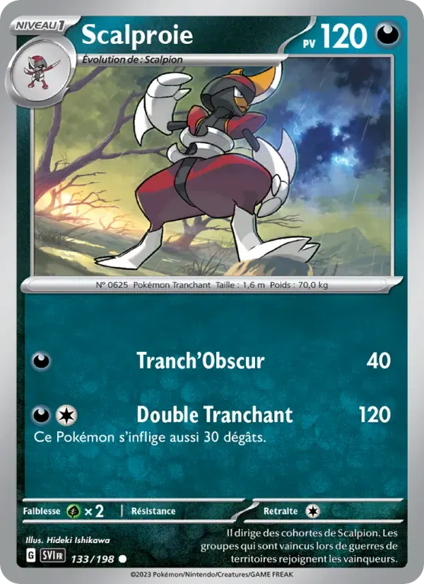 Scalproie — Écarlate et Violet 133 French Pokémon card
